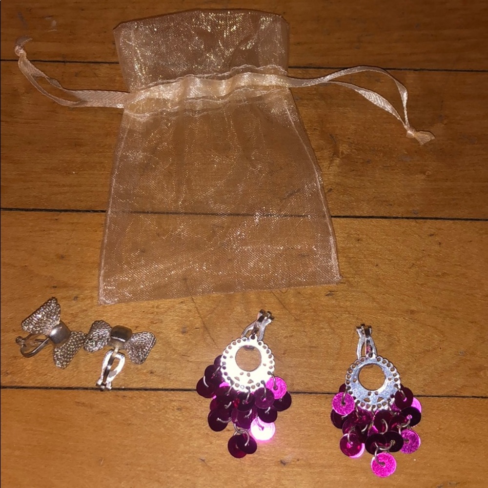 FAKE CLIP ON EARRING SET